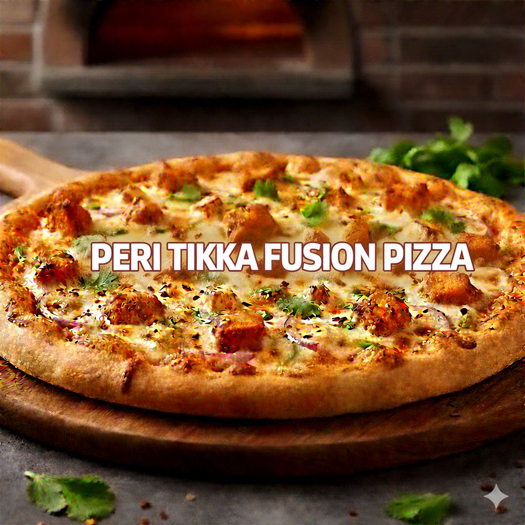 Peri Tikka Fusion Pizza Peri Tikka Fusion Pizza